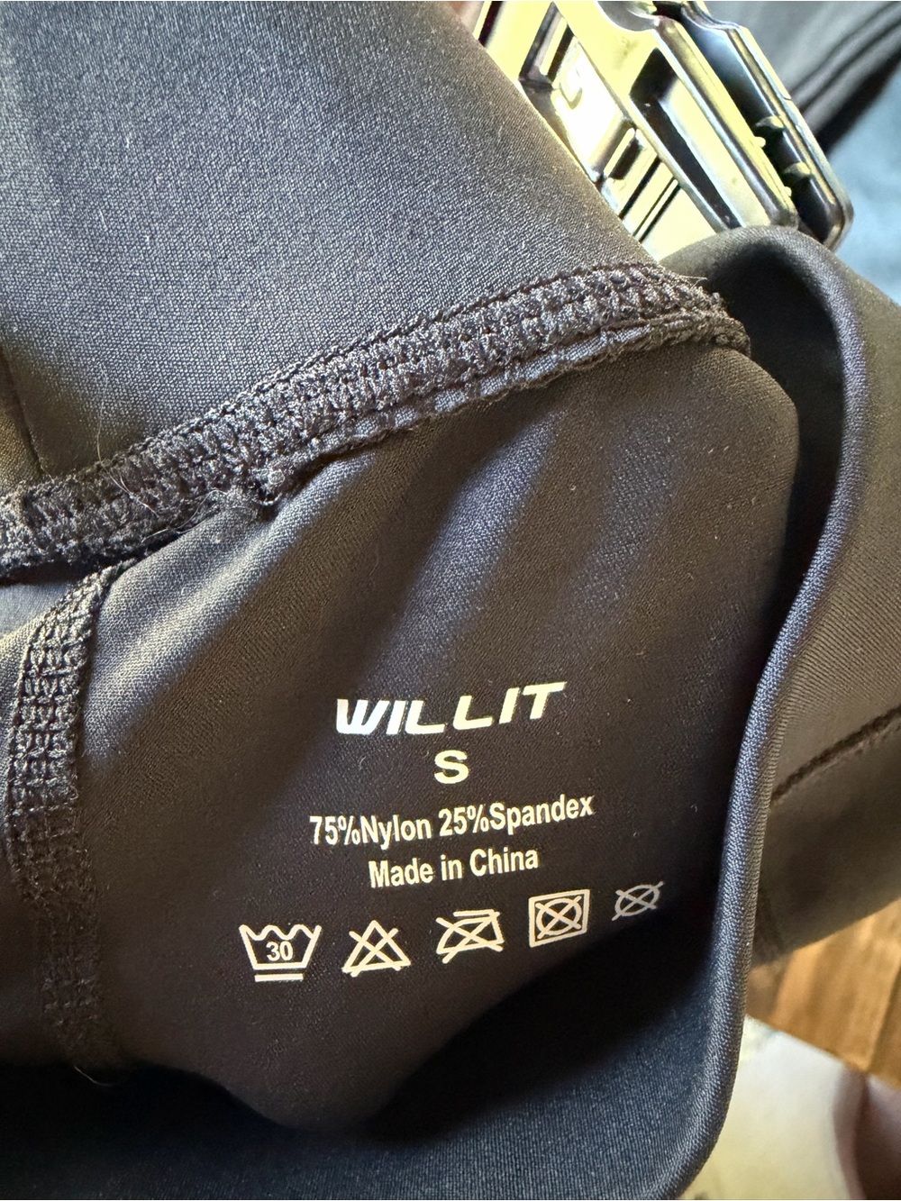 Willit Youth Riding Leggings NWT Size Small Black Equestrian Tights Knee Grip - Picture 6 of 6